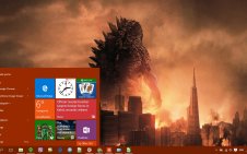 Godzilla win10 theme