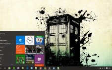 Tardis win10 theme