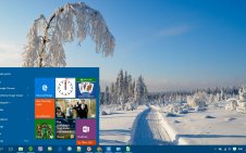 Snow win10 theme