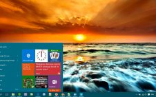 Sunset win10 theme