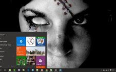 Scary win10 theme