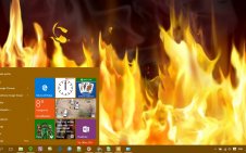 Fire win10 theme