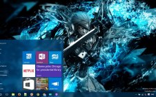 Metal Gear Rising Revengeance win10 theme