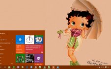 Betty Boop win10 theme