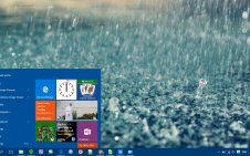 Rain win10 theme