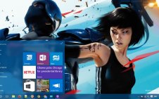 Mirror’s Edge win10 theme