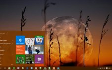 Moon win10 theme