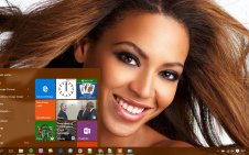 Beyonce win10 theme