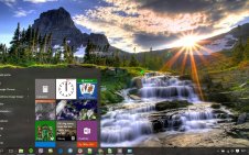 Waterfall win10 theme