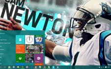 Cam Newton win10 theme