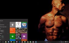 Tupac Shakur win10 theme