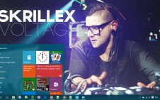 Skrillex win10 theme