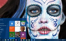 Sugar Skull win10 theme