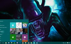 Alien win10 theme