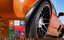 Corvette win10 theme