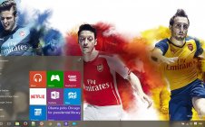 Arsenal FC win10 theme