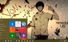 Zankyou no Terror win10 theme