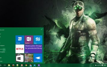 Splinter Cell Blacklist Theme Desktop