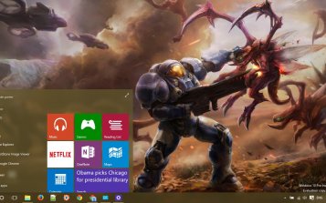 Starcraft 2 Theme Desktop