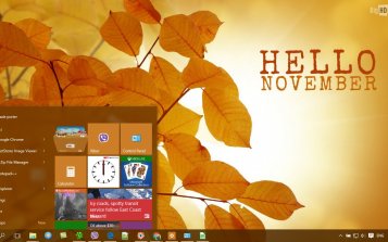 November Theme Desktop