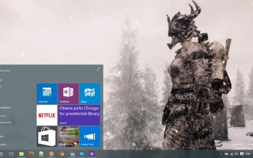 The Elder Scrolls V Skyrim Theme Desktop