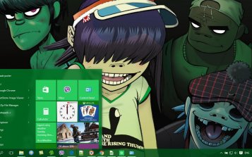 Gorillaz Theme Desktop