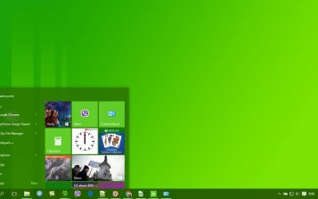 Lime Green Theme Desktop