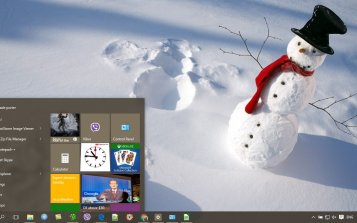 Snowman Theme Desktop