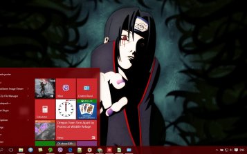 Itachi Uchiha Theme Desktop