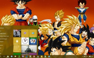 Vegeta Theme Desktop