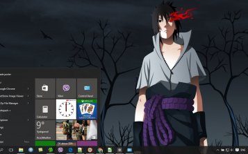 Sasuke Uchiha Theme Desktop