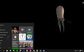 Slender Man Theme Desktop
