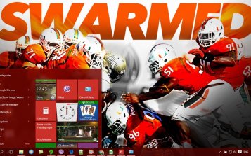 Miami Hurricanes Theme Desktop
