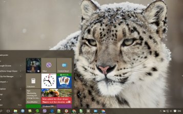 Snow Leopard Theme Desktop