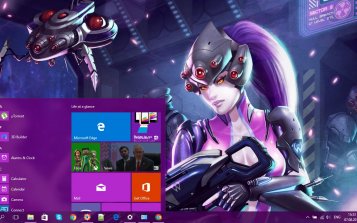 Widowmaker (Overwatch) Theme Desktop