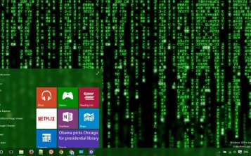 Matrix Theme Desktop
