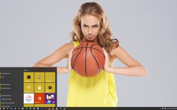 Girl Basketball Theme Desktop