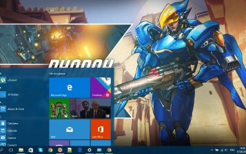 Pharah (Overwatch) Theme Desktop