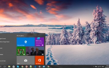 Snowy Landscapes Theme Desktop