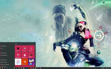 Dancing Girl Theme Desktop