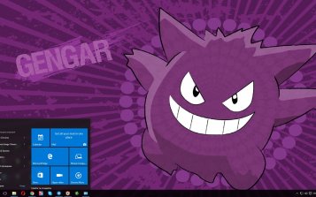 Gengar Theme Desktop