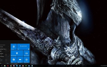 Knight Artorias Theme Desktop