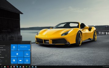 Ferrari 488 Theme Desktop