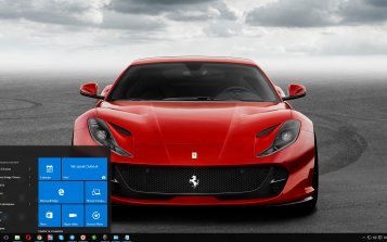 Ferrari 812 Superfast Theme Desktop