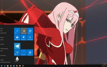 Darling in the FranXX Theme Desktop