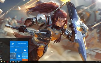 Brigitte (Overwatch) Theme Desktop