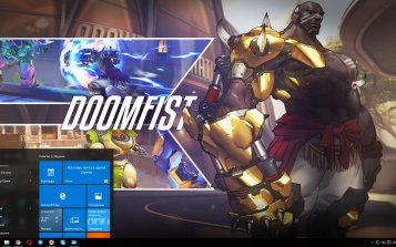 Doomfist (Overwatch) Theme Desktop