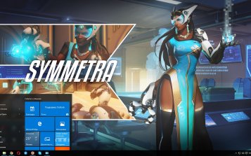 Symmetra (Overwatch) Theme Desktop