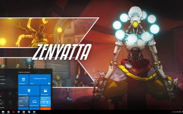 Zenyatta (Overwatch) Theme Desktop