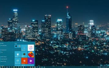 Cityscapes (Dual Monitor) Theme Desktop